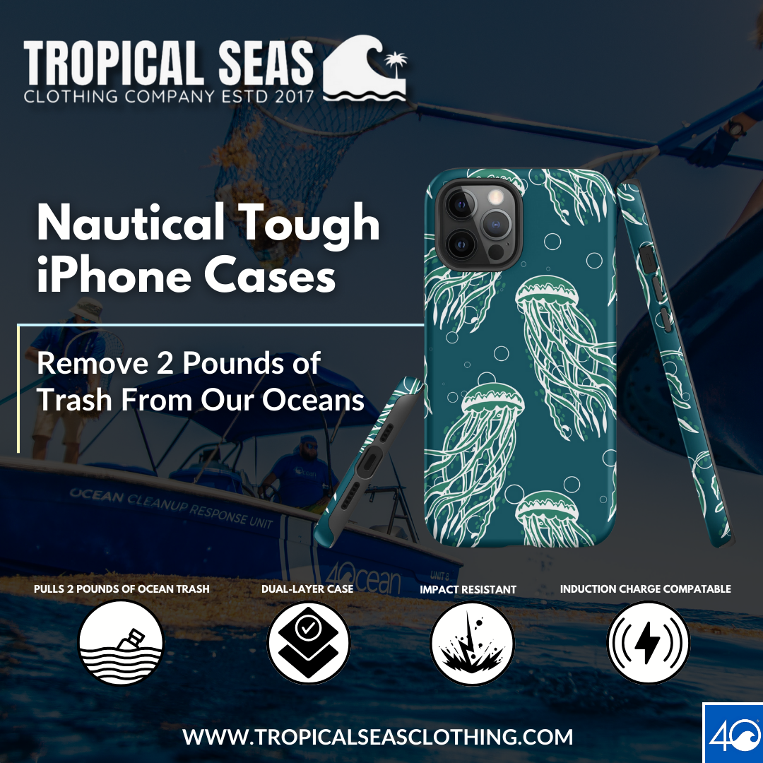 Nautical Jellyfish Tough Case for iPhone®-0