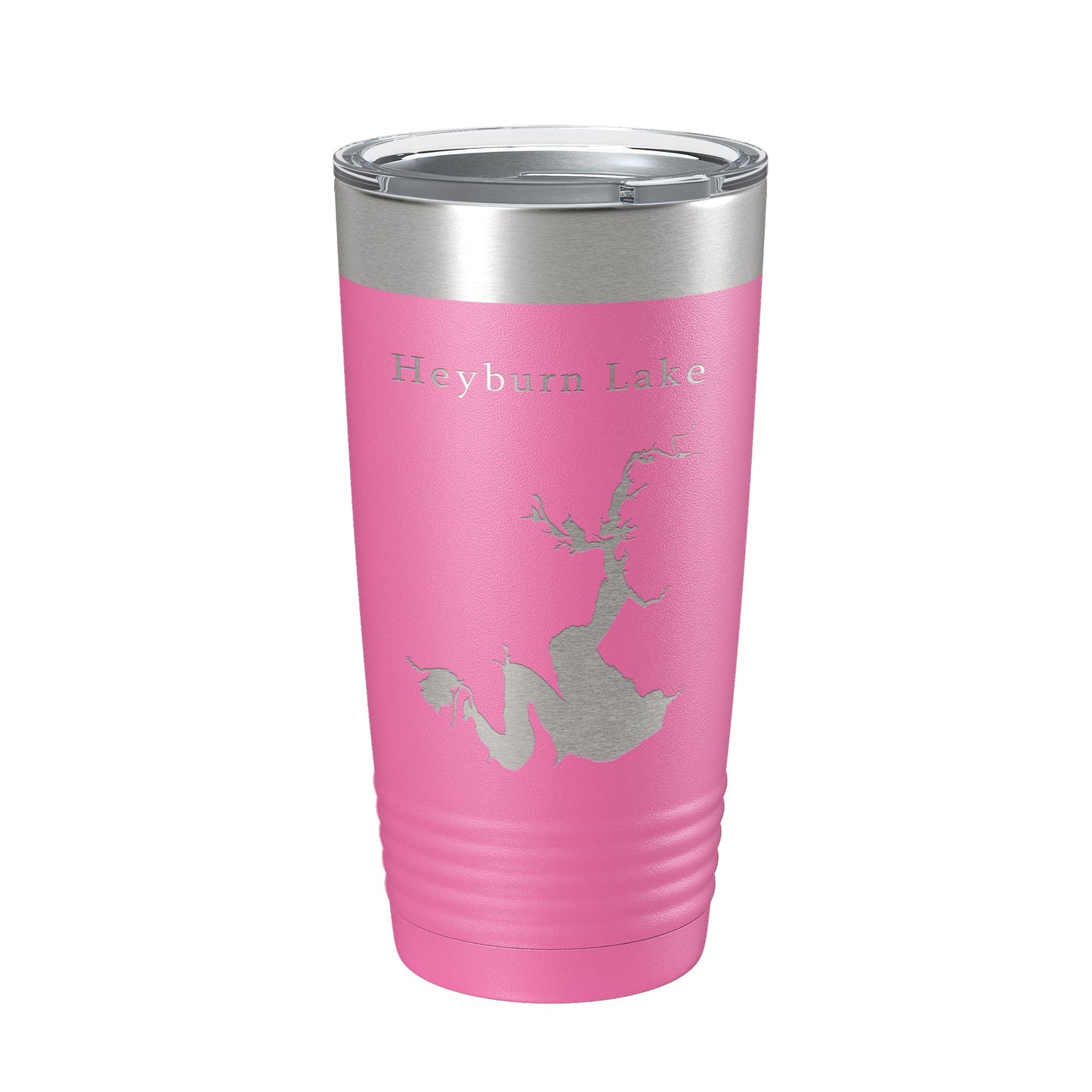 Heyburn Lake Map Tumbler Travel Mug Insulated Laser Engraved Coffee Cup Oklahoma 20 oz-11