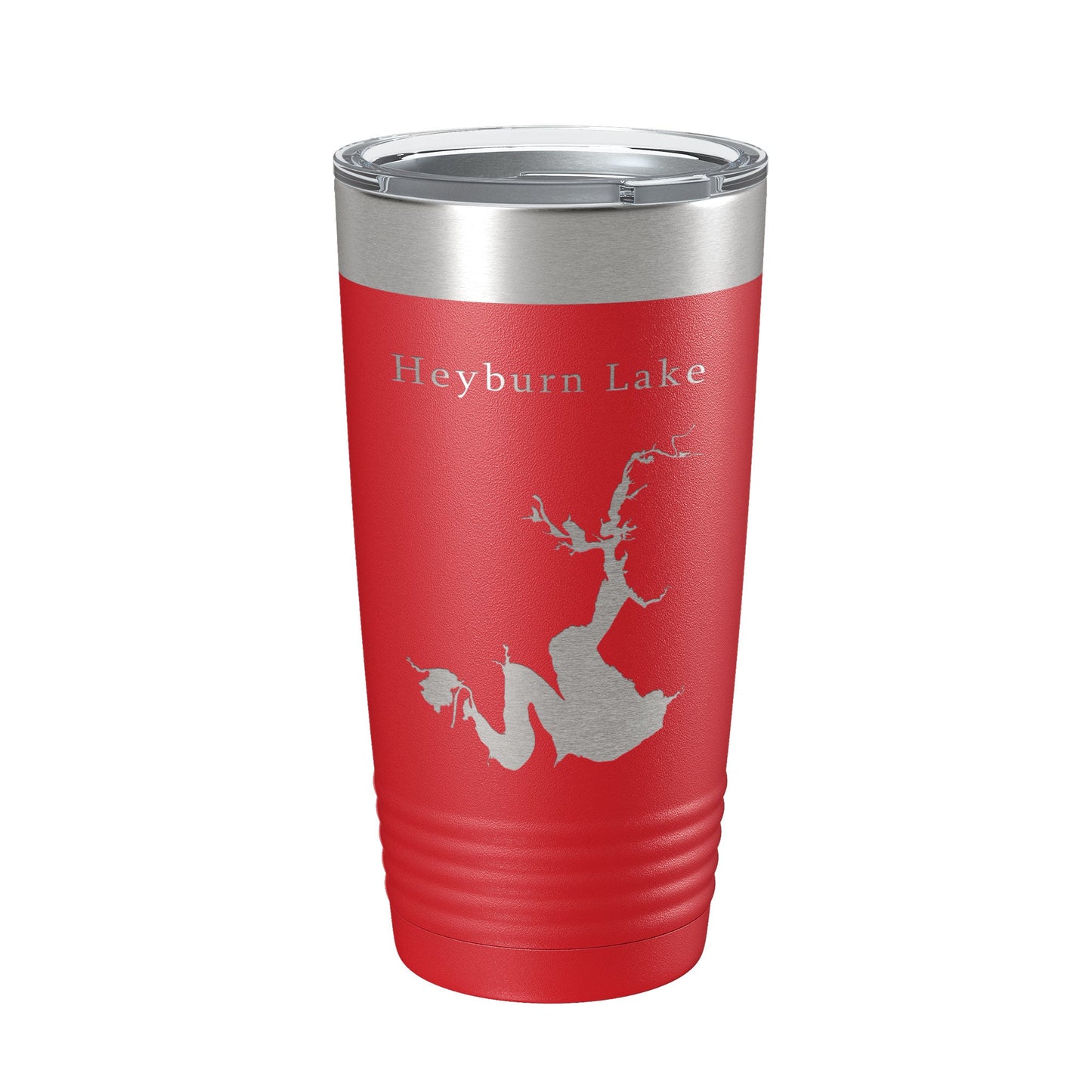 Heyburn Lake Map Tumbler Travel Mug Insulated Laser Engraved Coffee Cup Oklahoma 20 oz-10