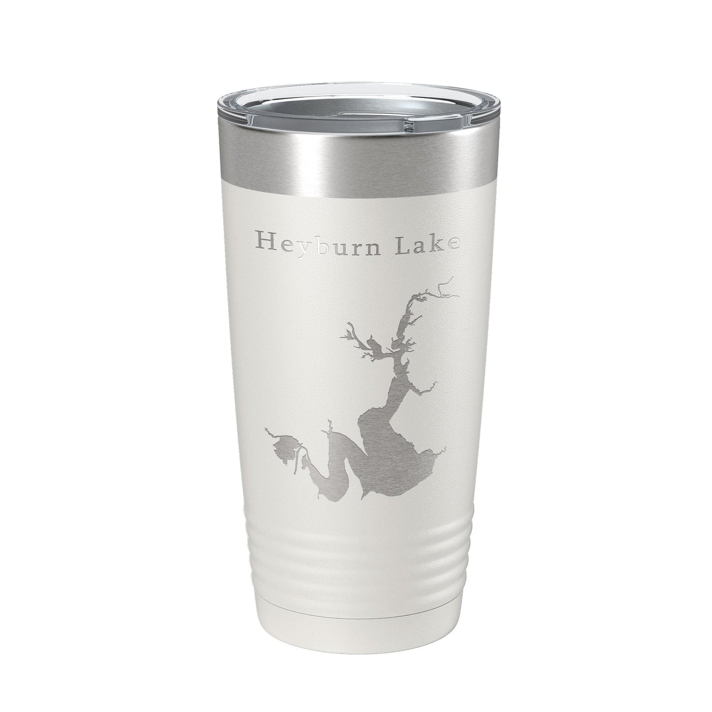 Heyburn Lake Map Tumbler Travel Mug Insulated Laser Engraved Coffee Cup Oklahoma 20 oz-7