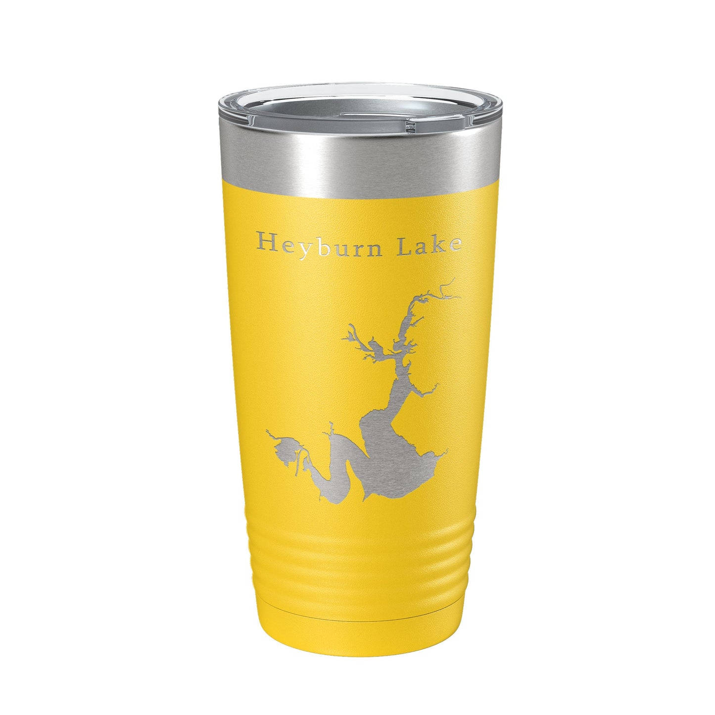 Heyburn Lake Map Tumbler Travel Mug Insulated Laser Engraved Coffee Cup Oklahoma 20 oz-19