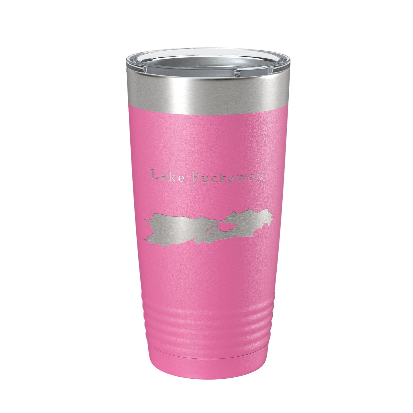 Lake Puckaway Map Tumbler Travel Mug Insulated Laser Engraved Coffee Cup Wisconsin 20 oz-11