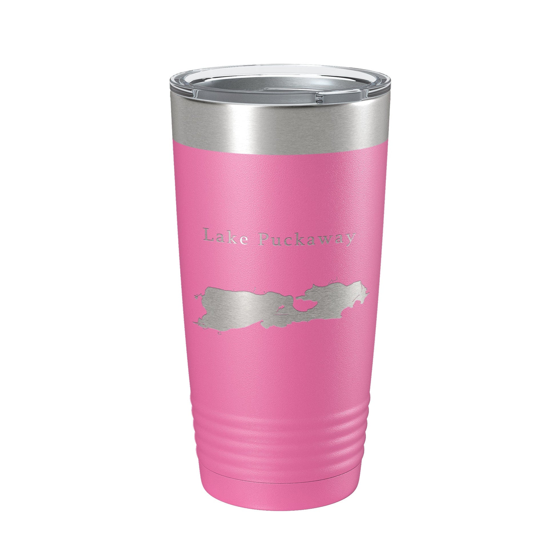Lake Puckaway Map Tumbler Travel Mug Insulated Laser Engraved Coffee Cup Wisconsin 20 oz-11