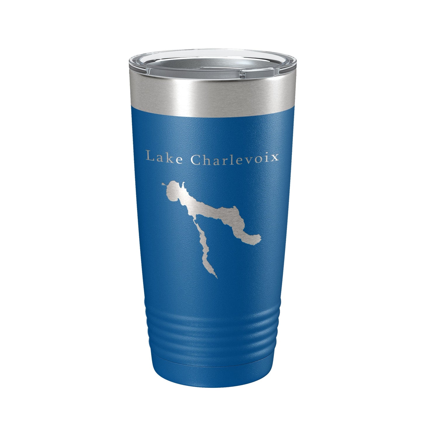 Lake Charlevoix Map Tumbler Travel Mug Insulated Laser Engraved Coffee Cup Michigan 20 oz-6