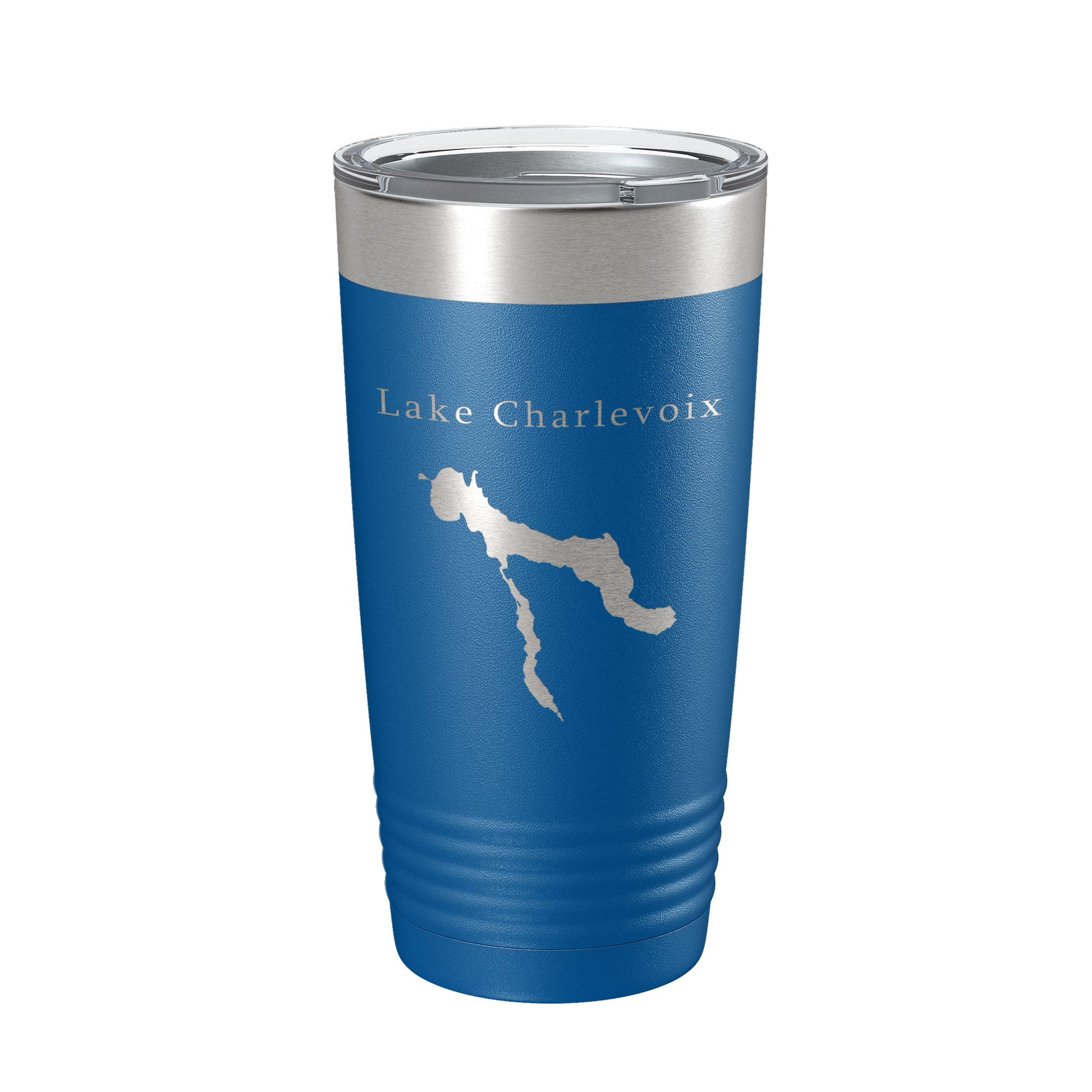 Lake Charlevoix Map Tumbler Travel Mug Insulated Laser Engraved Coffee Cup Michigan 20 oz-6