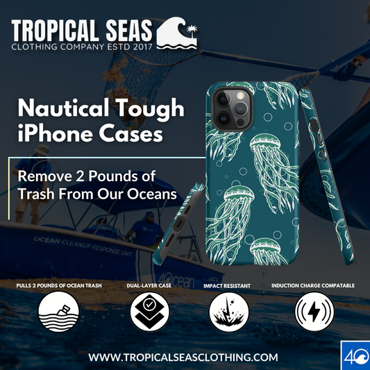 Nautical Jellyfish Tough Case for iPhone®-0