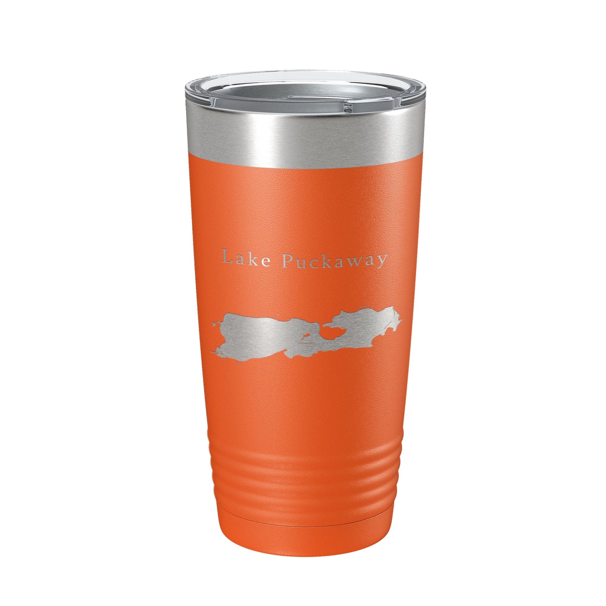 Lake Puckaway Map Tumbler Travel Mug Insulated Laser Engraved Coffee Cup Wisconsin 20 oz-17