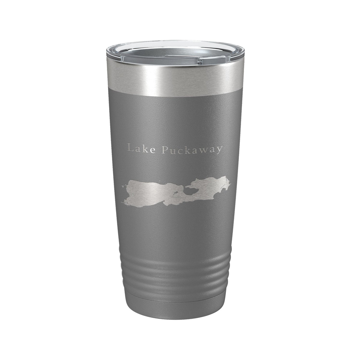 Lake Puckaway Map Tumbler Travel Mug Insulated Laser Engraved Coffee Cup Wisconsin 20 oz-16