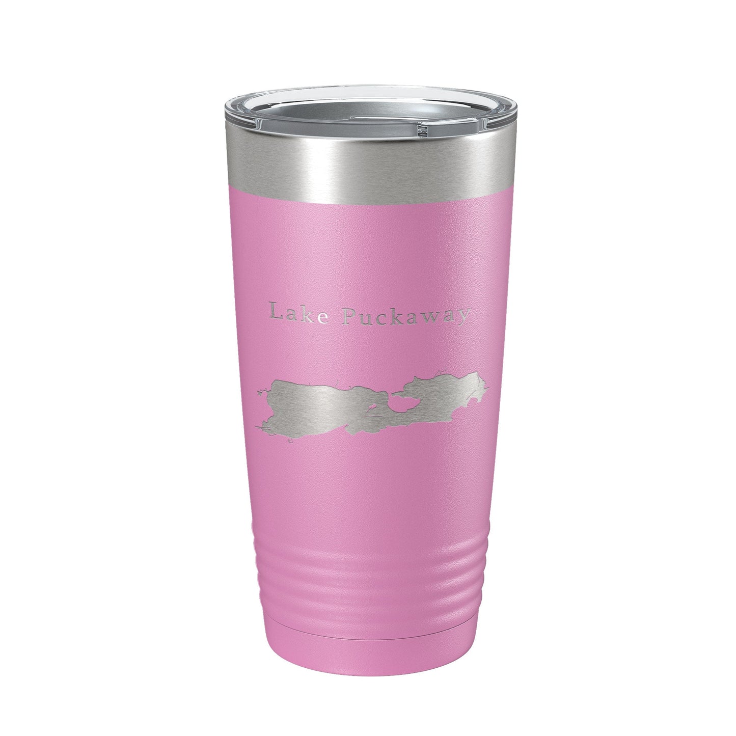 Lake Puckaway Map Tumbler Travel Mug Insulated Laser Engraved Coffee Cup Wisconsin 20 oz-14