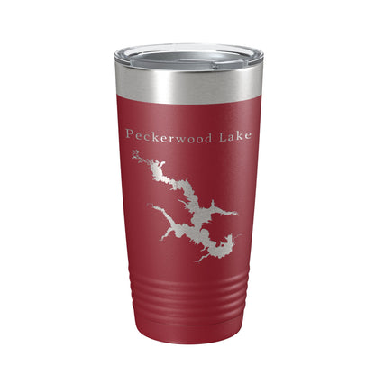 Peckerwood Lake Map Tumbler Travel Mug Insulated Laser Engraved Coffee Cup Hartz Reservoir Arkansas 20 oz-18
