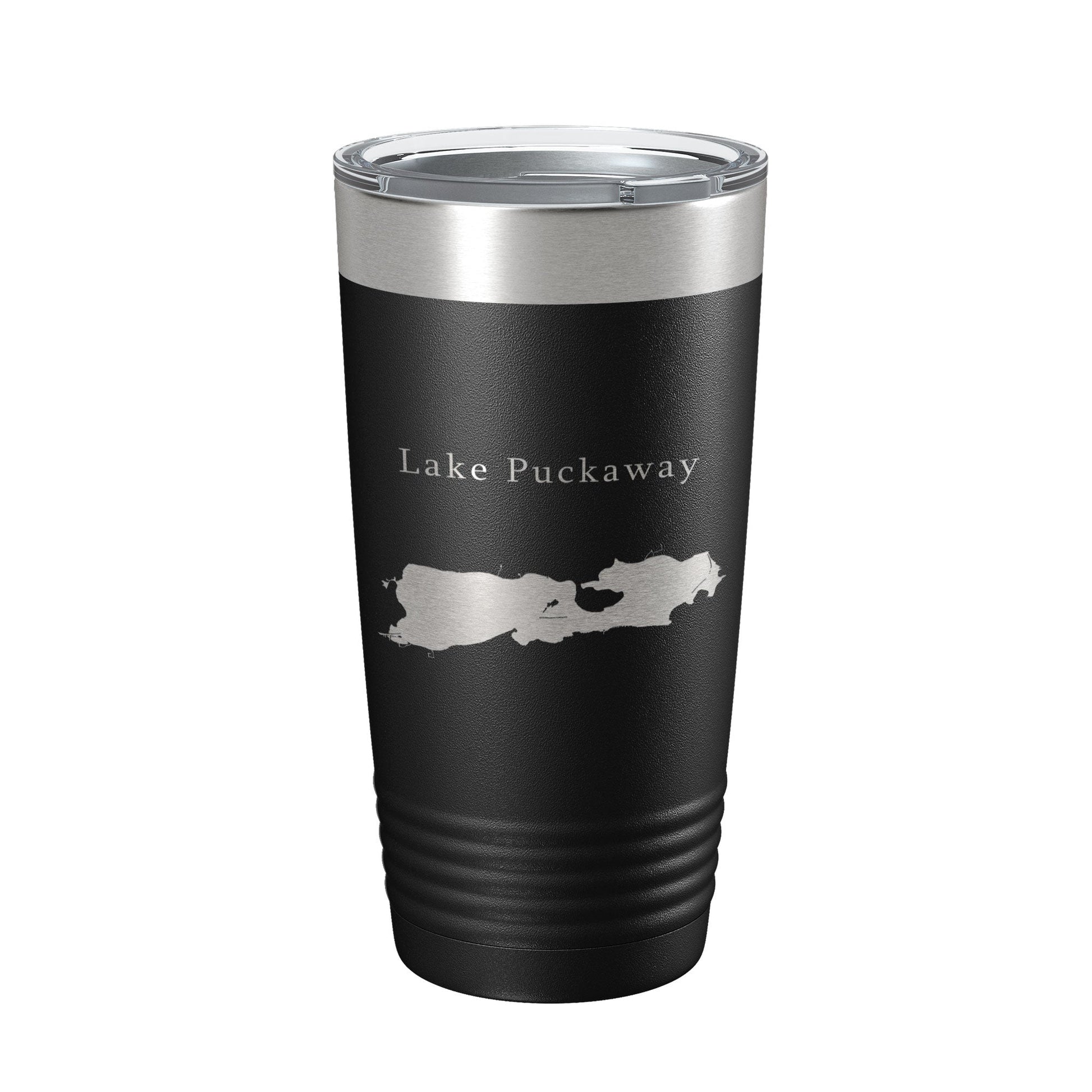 Lake Puckaway Map Tumbler Travel Mug Insulated Laser Engraved Coffee Cup Wisconsin 20 oz-5