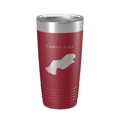Fenton Lake Map Tumbler Travel Mug Insulated Laser Engraved Coffee Cup New Mexico 20 oz-18
