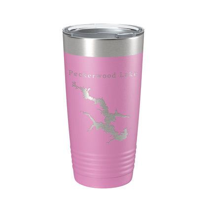 Peckerwood Lake Map Tumbler Travel Mug Insulated Laser Engraved Coffee Cup Hartz Reservoir Arkansas 20 oz-14