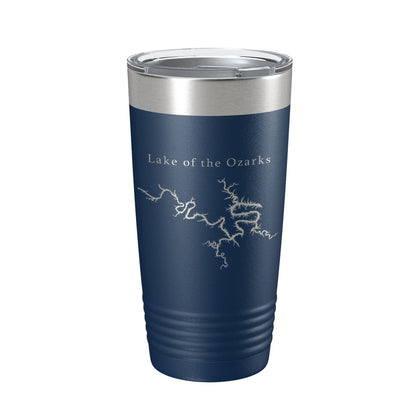 Lake of the Ozarks Map Tumbler Travel Mug Insulated Laser Engraved Coffee Cup Missouri 20 oz-8