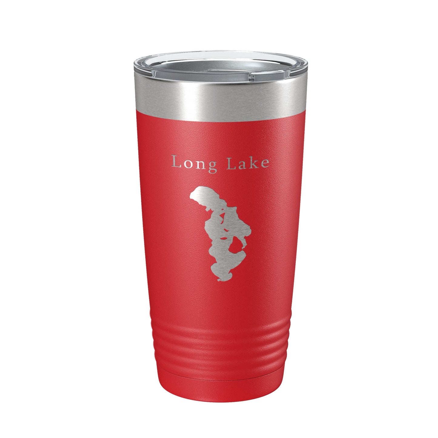 Long Lake Map Tumbler Travel Mug Insulated Laser Engraved Coffee Cup Grand Traverse County Michigan 20 oz-10