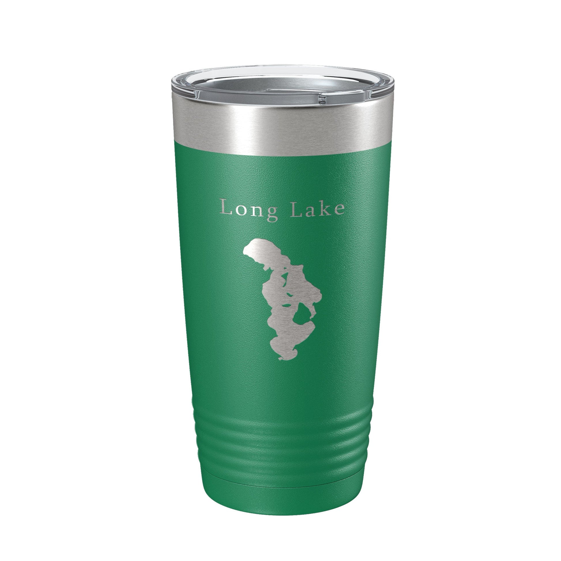 Long Lake Map Tumbler Travel Mug Insulated Laser Engraved Coffee Cup Grand Traverse County Michigan 20 oz-9