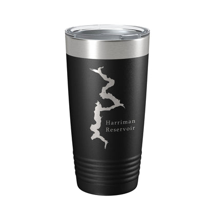 Harriman Reservoir Lake Map Tumbler Travel Mug Insulated Laser Engraved Coffee Cup Whitingham Vermont 20 oz-5