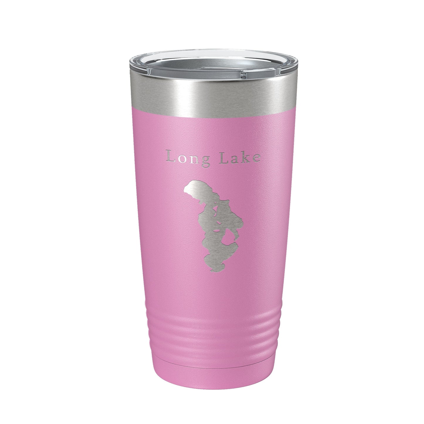 Long Lake Map Tumbler Travel Mug Insulated Laser Engraved Coffee Cup Grand Traverse County Michigan 20 oz-14