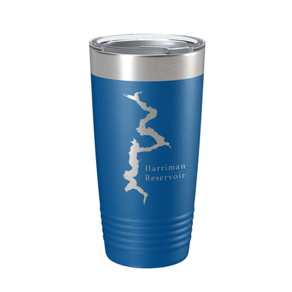 Harriman Reservoir Lake Map Tumbler Travel Mug Insulated Laser Engraved Coffee Cup Whitingham Vermont 20 oz-6