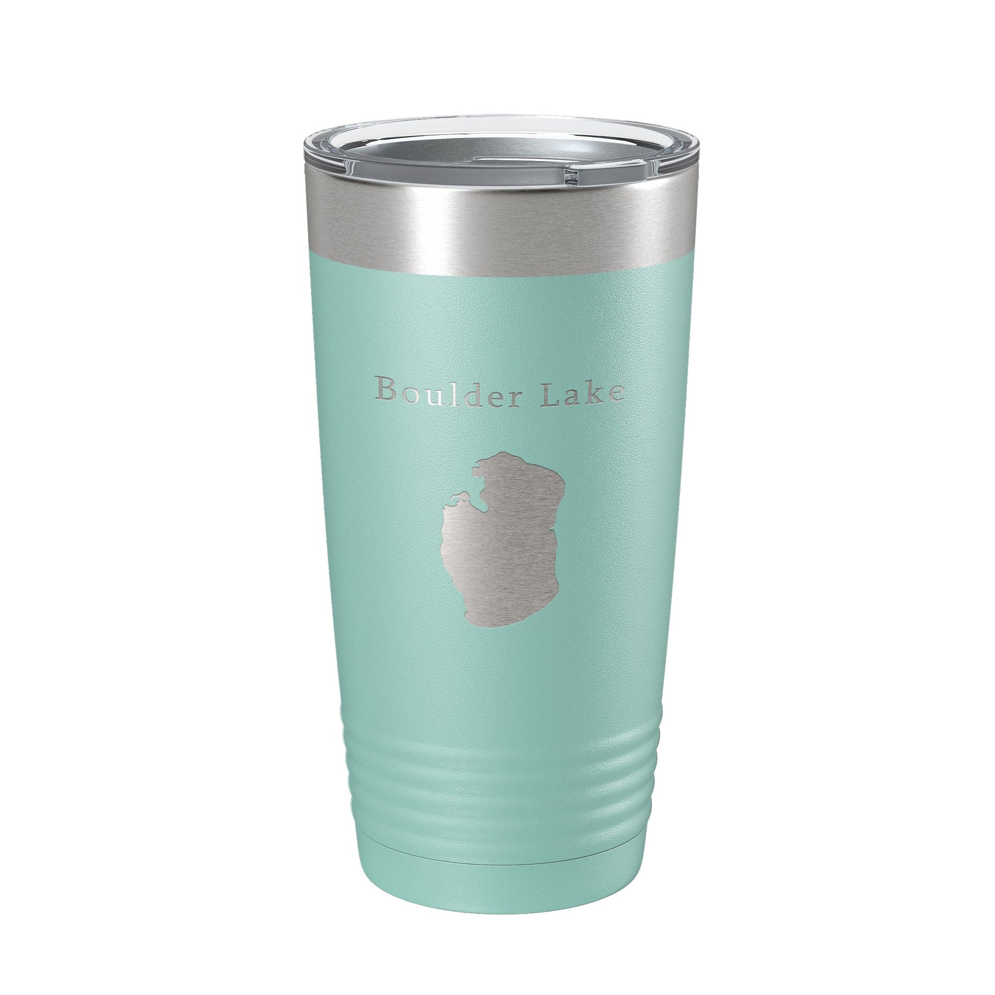 Boulder Lake Map Tumbler Travel Mug Insulated Laser Engraved Coffee Cup Wisconsin 20 oz-12