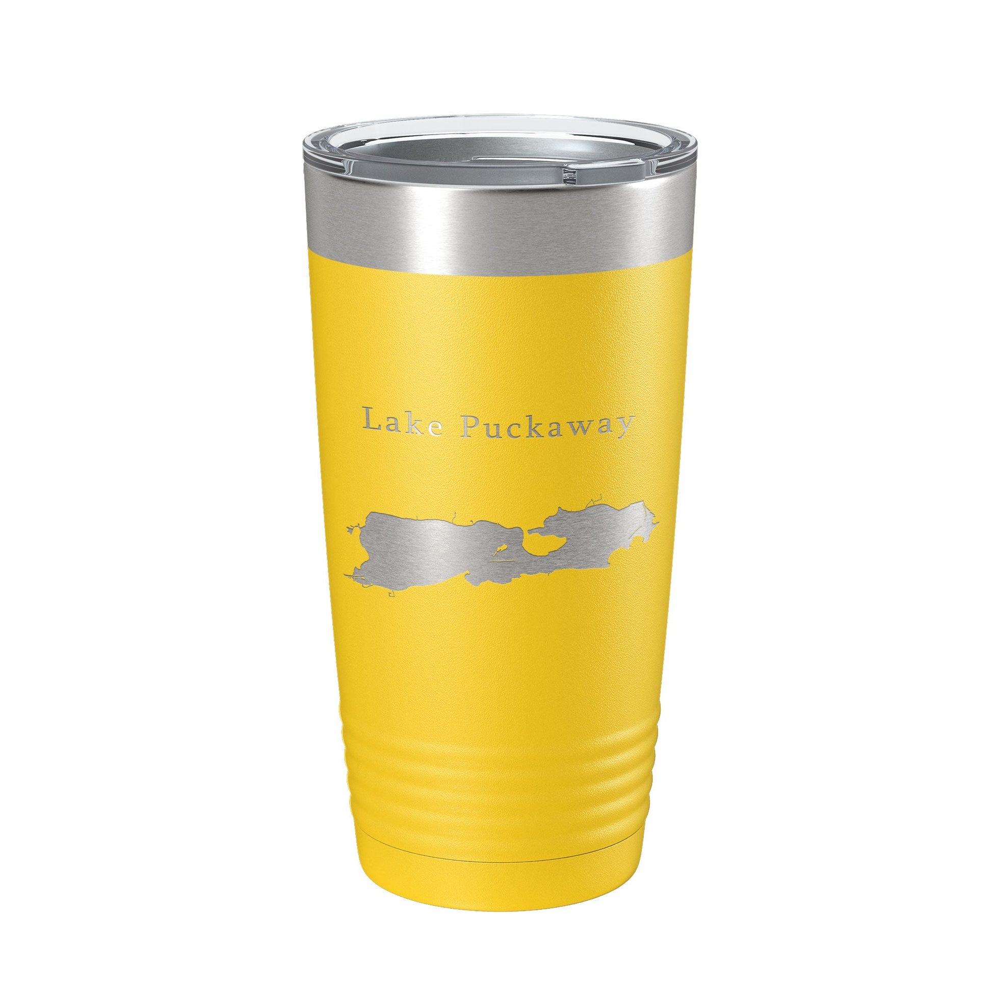 Lake Puckaway Map Tumbler Travel Mug Insulated Laser Engraved Coffee Cup Wisconsin 20 oz-19