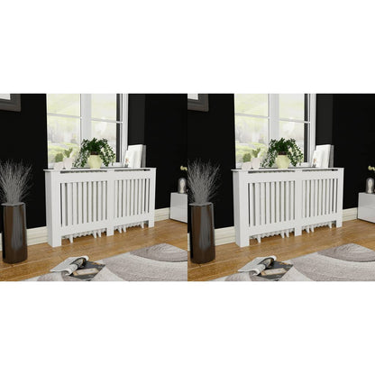 vidaXL Radiator Cover Radiator Guard for Home Office Heater Cabinet Cover MDF-18