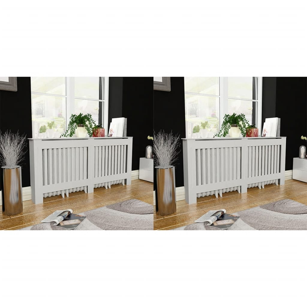 vidaXL Radiator Cover Radiator Guard for Home Office Heater Cabinet Cover MDF-17