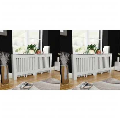 vidaXL Radiator Cover Radiator Guard for Home Office Heater Cabinet Cover MDF-17