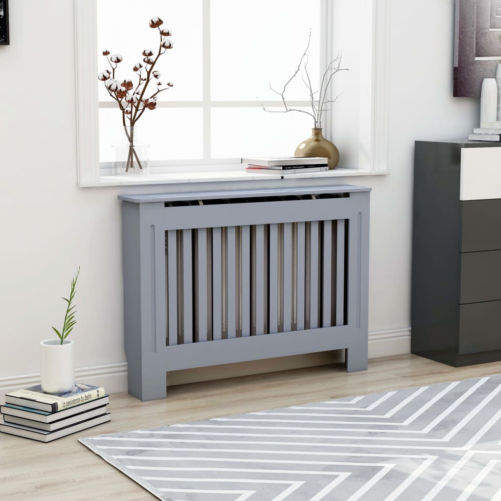 vidaXL Radiator Cover Radiator Guard for Home Office Heater Cabinet Cover MDF-6