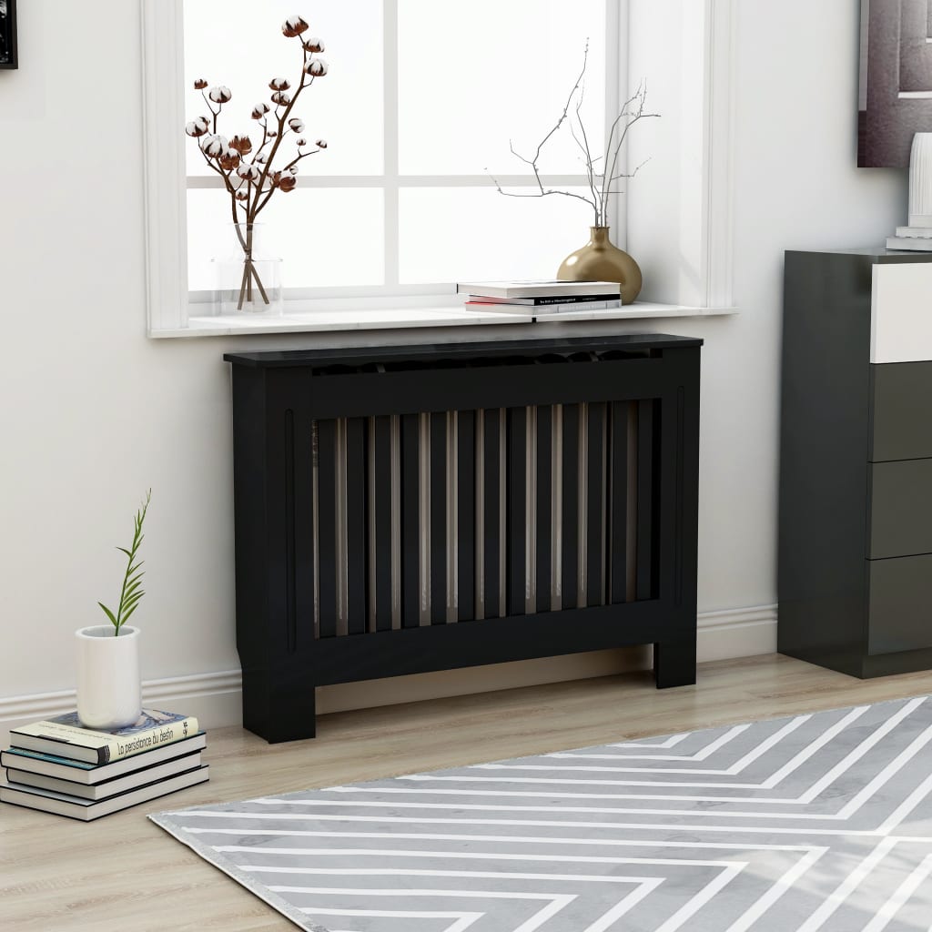 vidaXL Radiator Cover Radiator Guard for Home Office Heater Cabinet Cover MDF-12