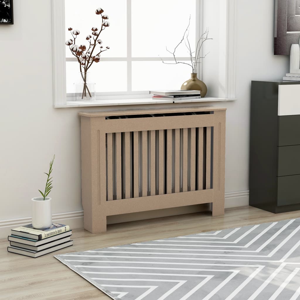 vidaXL Radiator Cover Radiator Guard for Home Office Heater Cabinet Cover MDF-15