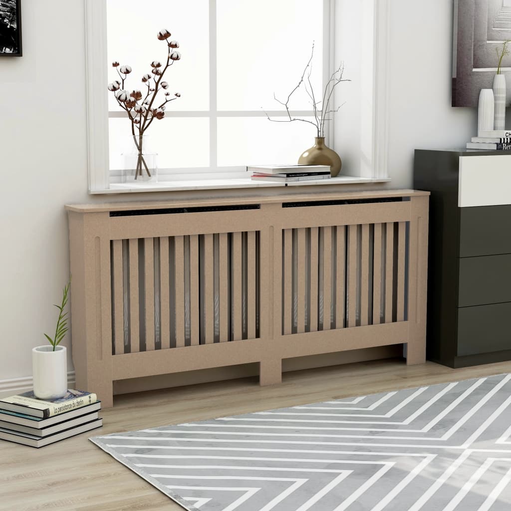 vidaXL Radiator Cover Radiator Guard for Home Office Heater Cabinet Cover MDF-14