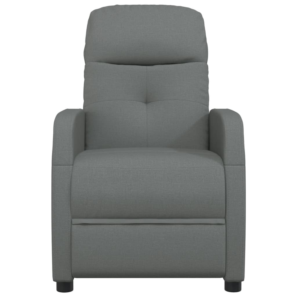 vidaXL Massage Chair Dark Gray Fabric-1