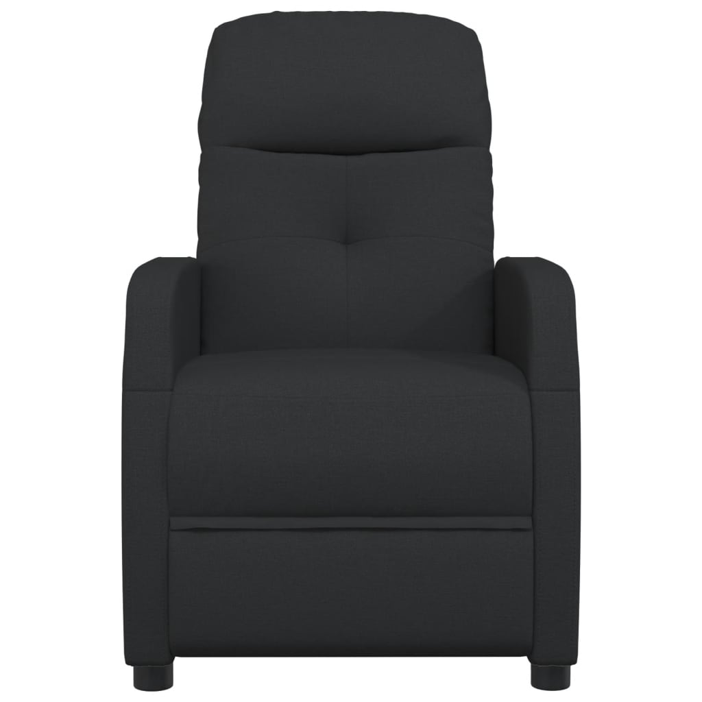 vidaXL Massage Chair Black Fabric-1