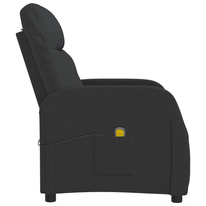 vidaXL Massage Chair Black Fabric-2