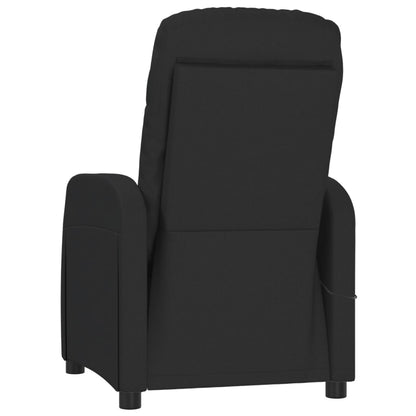 vidaXL Massage Chair Black Fabric-3