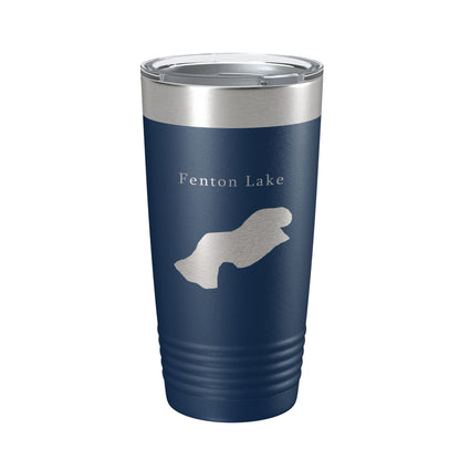 Fenton Lake Map Tumbler Travel Mug Insulated Laser Engraved Coffee Cup New Mexico 20 oz-8