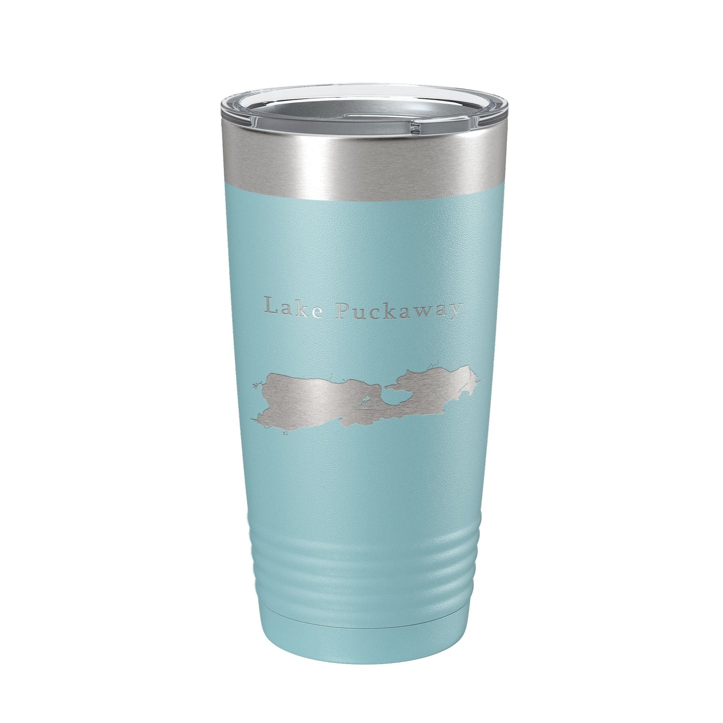 Lake Puckaway Map Tumbler Travel Mug Insulated Laser Engraved Coffee Cup Wisconsin 20 oz-13