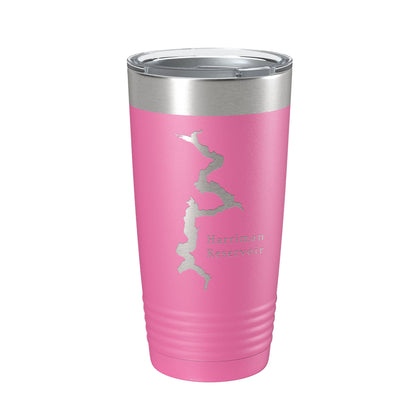 Harriman Reservoir Lake Map Tumbler Travel Mug Insulated Laser Engraved Coffee Cup Whitingham Vermont 20 oz-11