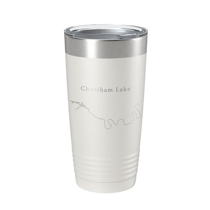 Cheatham Lake Map Tumbler Travel Mug Insulated Laser Engraved Coffee Cup Nashville Tennessee 20 oz-7