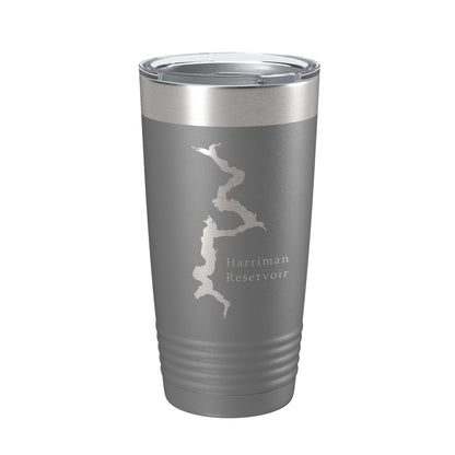 Harriman Reservoir Lake Map Tumbler Travel Mug Insulated Laser Engraved Coffee Cup Whitingham Vermont 20 oz-16