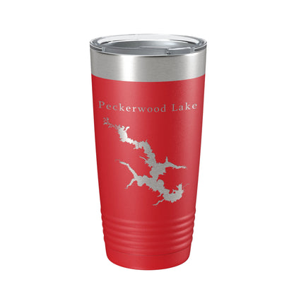 Peckerwood Lake Map Tumbler Travel Mug Insulated Laser Engraved Coffee Cup Hartz Reservoir Arkansas 20 oz-10