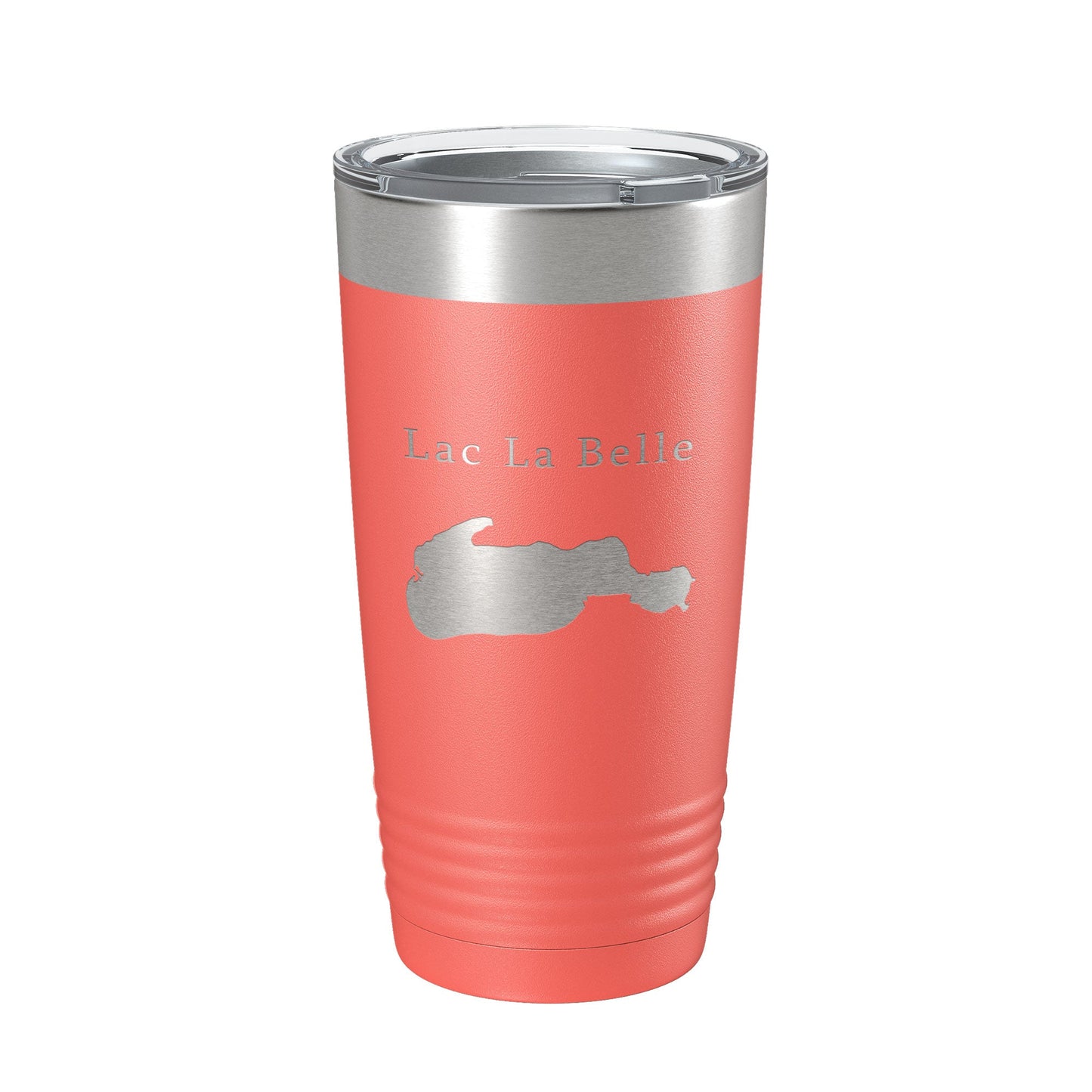 Lac La Belle Tumbler Lake Map Travel Mug Insulated Laser Engraved Coffee Cup Michigan 20 oz-20