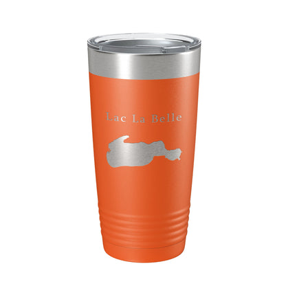 Lac La Belle Tumbler Lake Map Travel Mug Insulated Laser Engraved Coffee Cup Michigan 20 oz-17