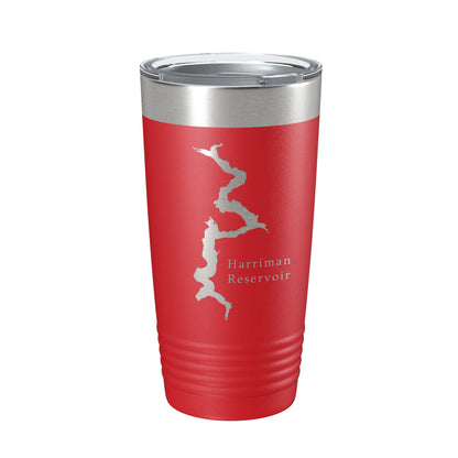 Harriman Reservoir Lake Map Tumbler Travel Mug Insulated Laser Engraved Coffee Cup Whitingham Vermont 20 oz-10