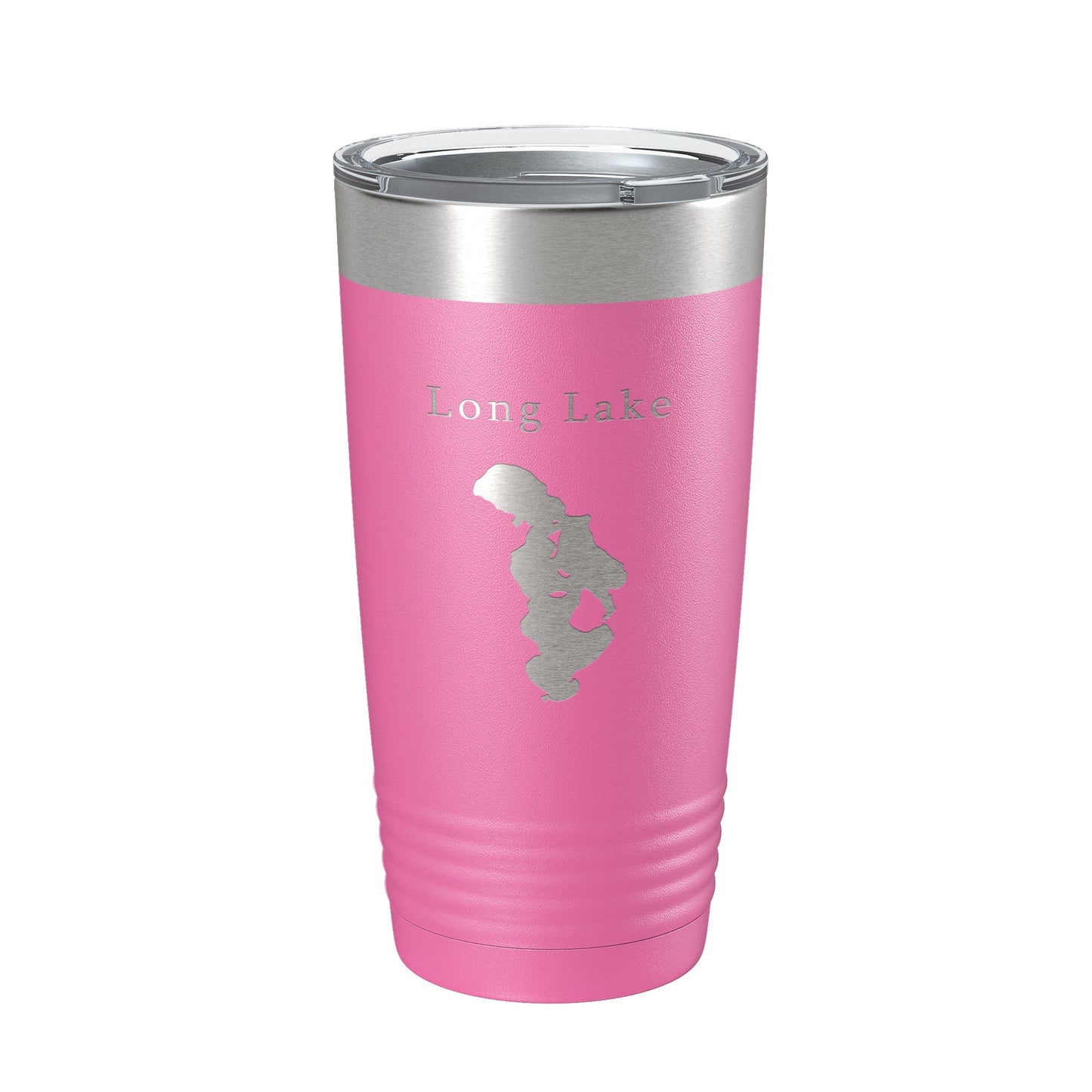 Long Lake Map Tumbler Travel Mug Insulated Laser Engraved Coffee Cup Grand Traverse County Michigan 20 oz-11