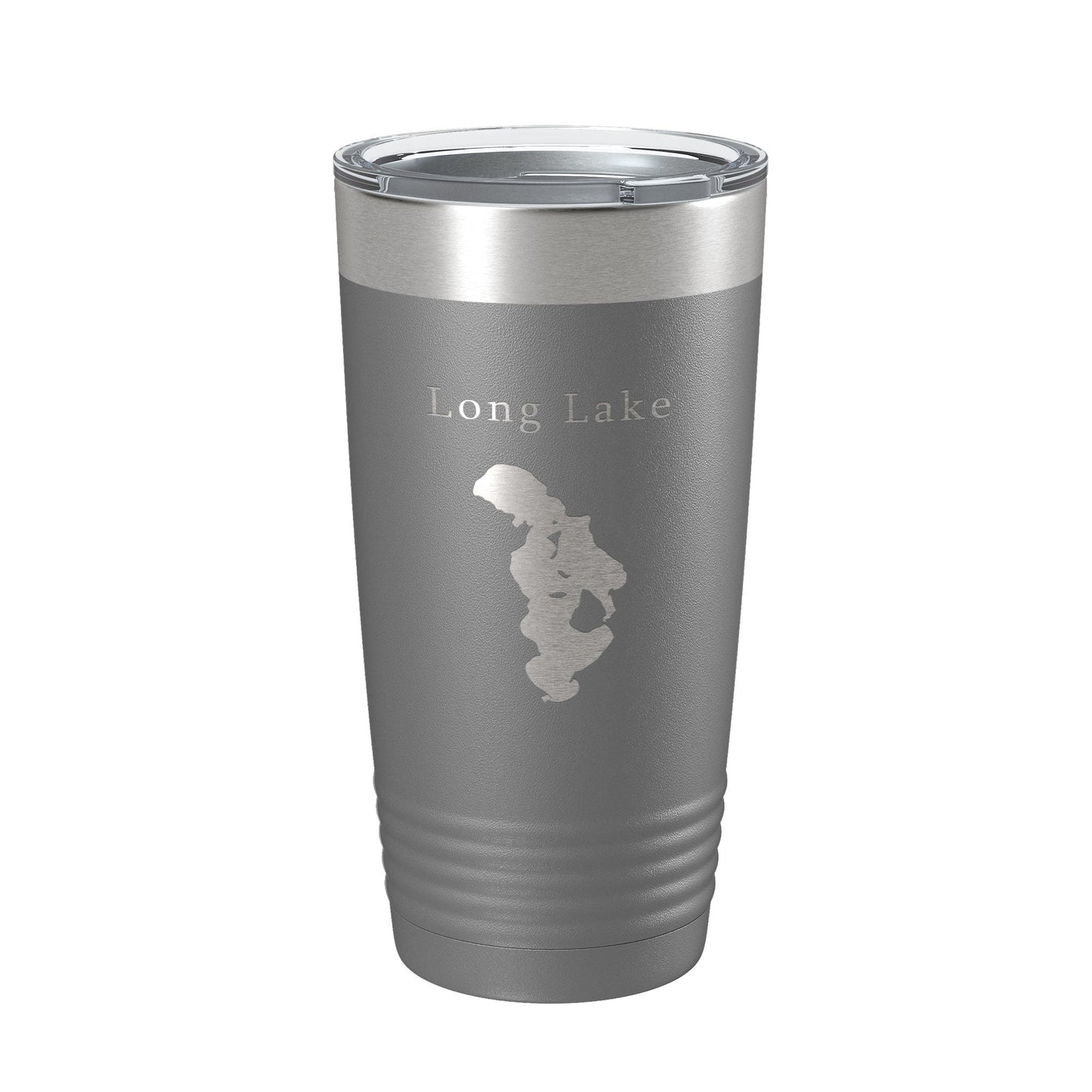 Long Lake Map Tumbler Travel Mug Insulated Laser Engraved Coffee Cup Grand Traverse County Michigan 20 oz-16