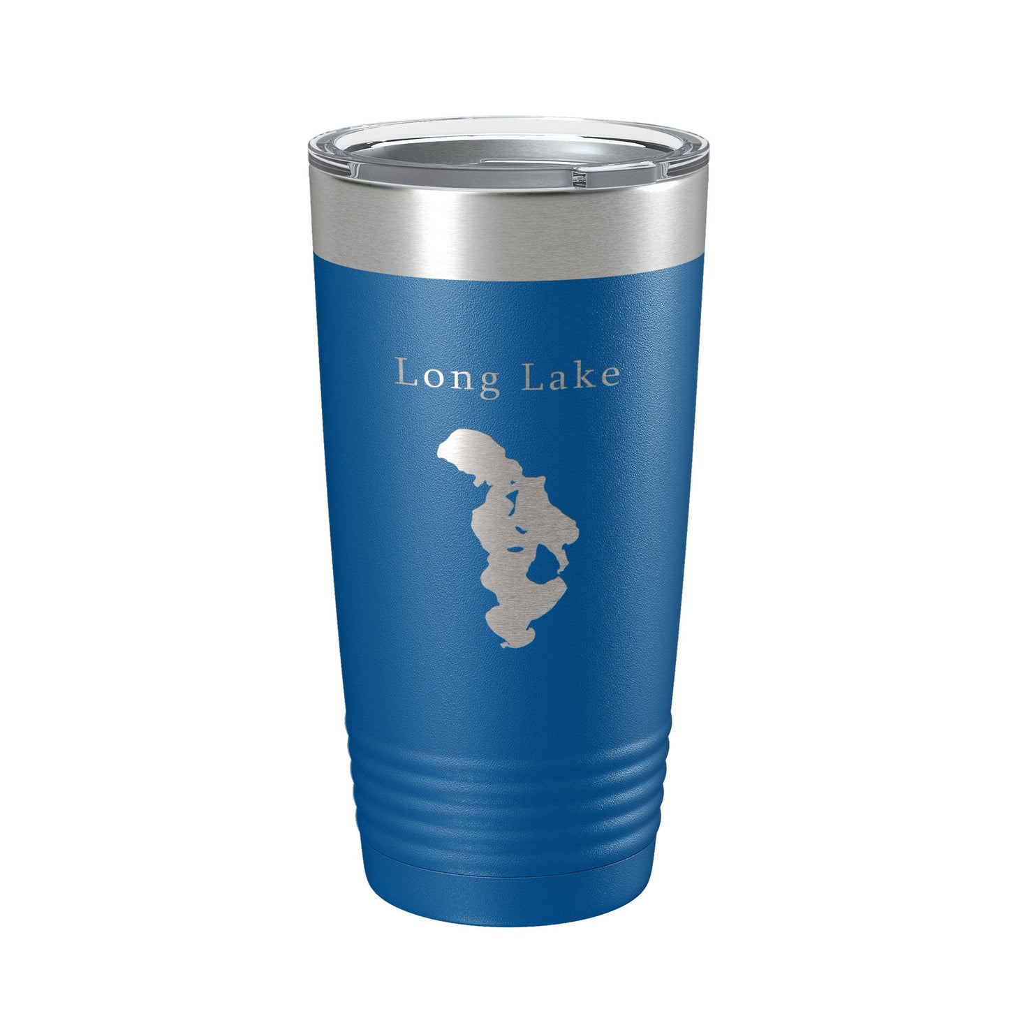 Long Lake Map Tumbler Travel Mug Insulated Laser Engraved Coffee Cup Grand Traverse County Michigan 20 oz-6