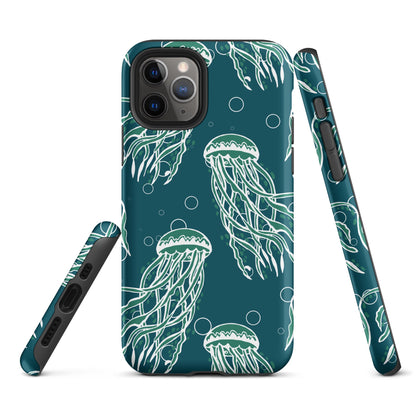 Nautical Jellyfish Tough Case for iPhone®-3