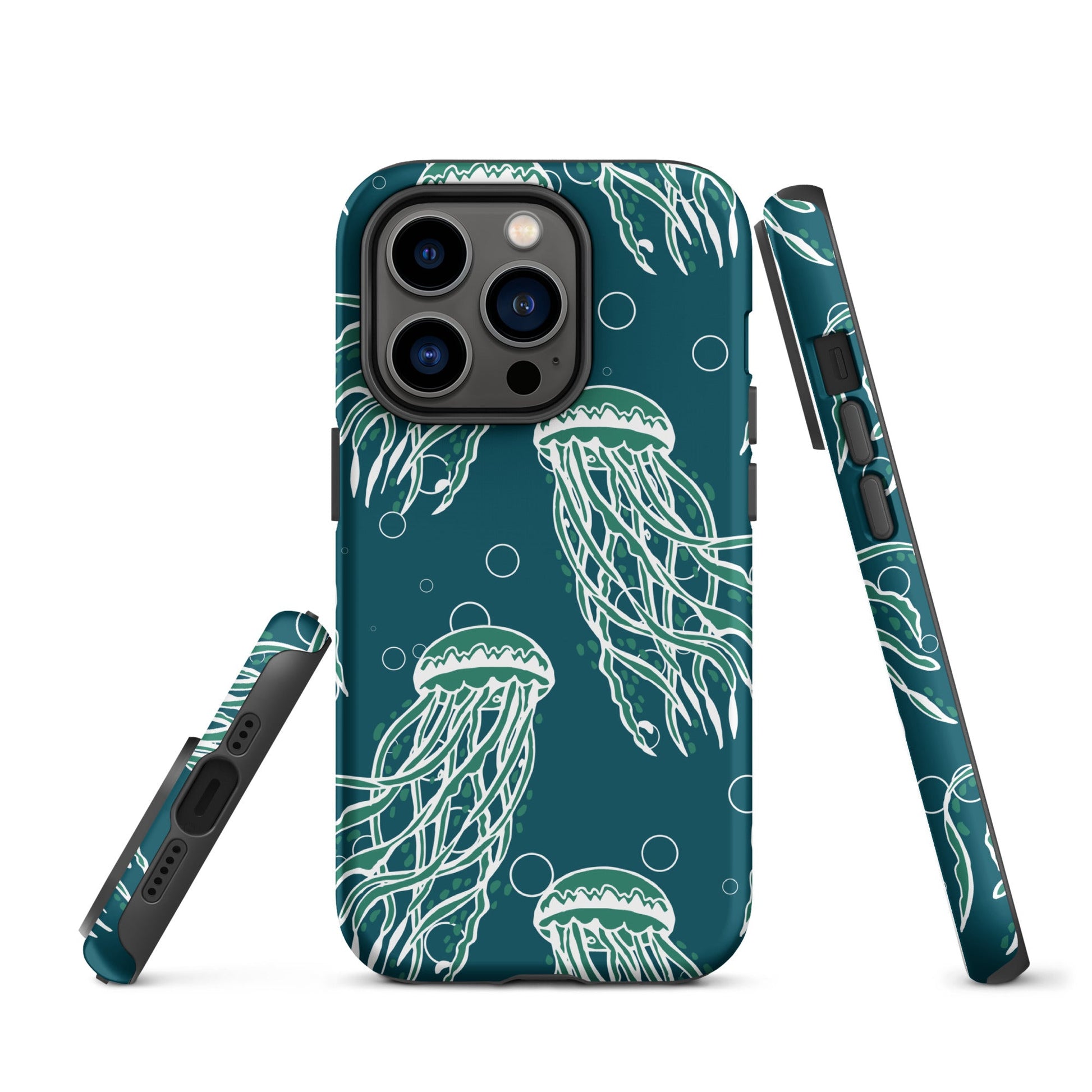 Nautical Jellyfish Tough Case for iPhone®-15
